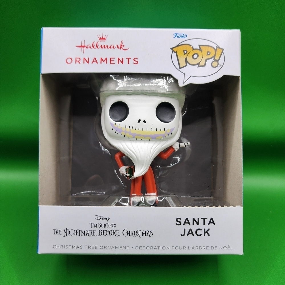 Hallmark Santa Jack Skellington Funko Pop Christmas Tree Ornament - New